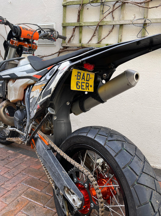 KTM SUPERMOTO FLIP PLATE / TAIL TIDY