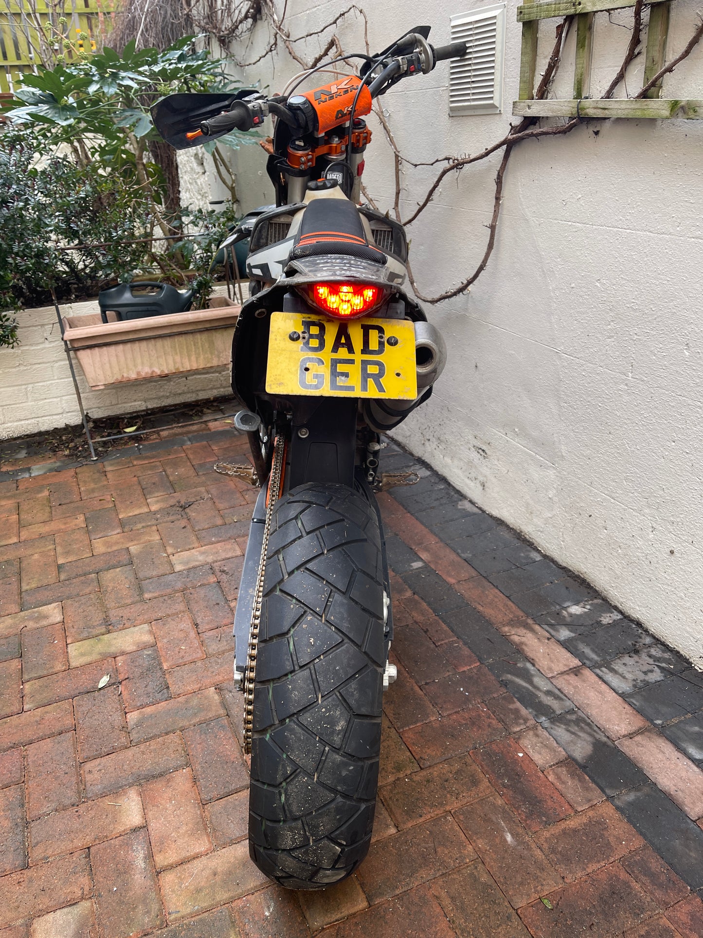 KTM EXC 2017-2019 TAIL LIGHT /FLIP PLATE
