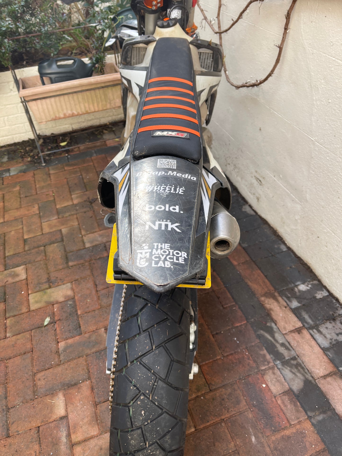 KTM EXC 2017-2019 TAIL LIGHT /FLIP PLATE